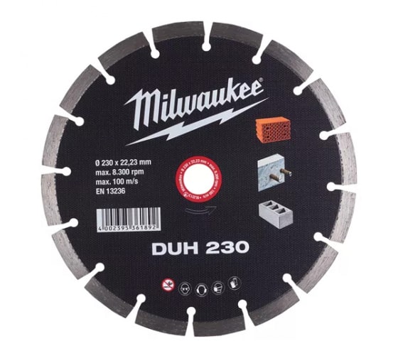 Диск алмазный DUH 230 мм MILWAUKEE 4932478710