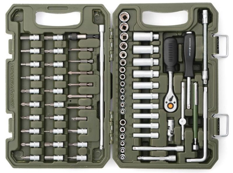 Набор головок и принадлежностей 1/4", 70 предм