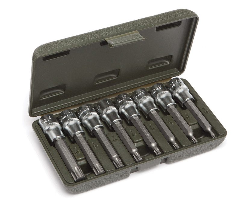 Набор головок со вставкой 1/2 TORX 8 предм, (Т20,Т25,Т30,Т40,Т45,Т50,Т55,Т60 L 100)