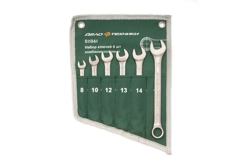 Набор ключей комбинированных 6 шт, планшет тетрон.