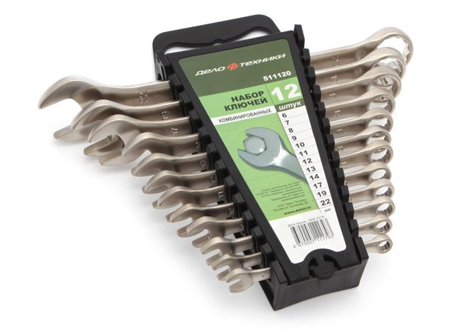 Набор ключей комбинированных 12 шт., холдер