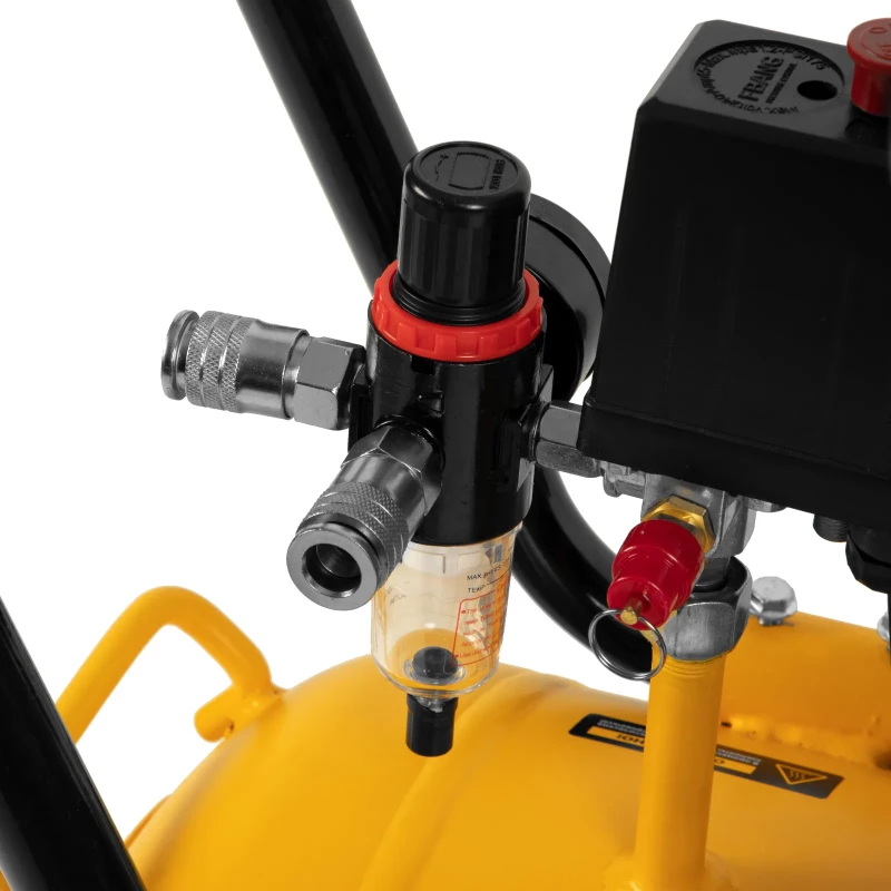 Компрессор безмасляный, малошумный DLS 2200/50, 2200 Вт, 2x1100, 50 л, 380 л/мин Denzel