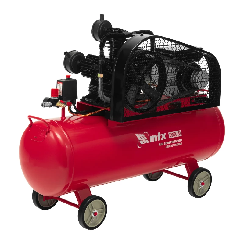 Компрессор воздушный ременный привод КР3000/100  3,0 кВт, 100 литров, 510 л/мин МТХ