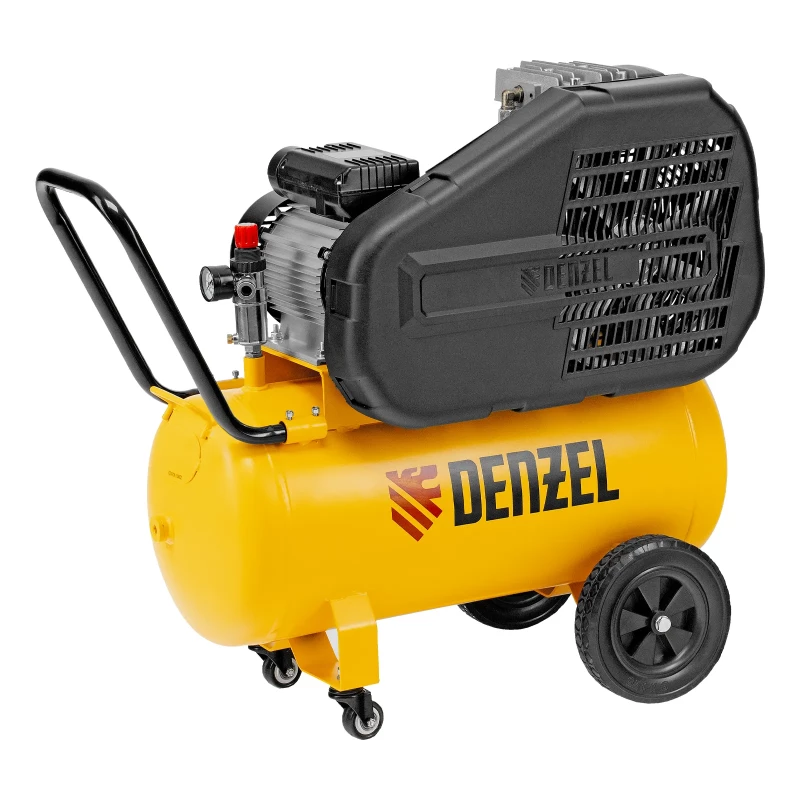 Компрессор воздушный рем. привод BCI 2100/50, 2,1 кВт, 50 литров, 400 л/мин Denzel