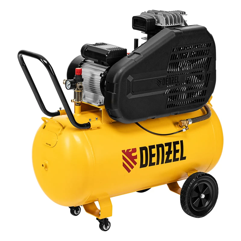Компрессор воздушный рем. привод BCI 2200/100, 2,2 кВт, 100 литров, 420 л/мин Denzel